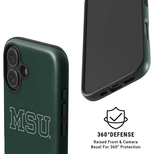 Michigan State University MSU Letters iPhone 16 Magsafe Impact Case