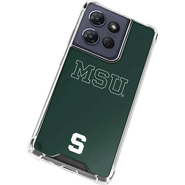 Michigan State University MSU Letters Moto G Play 5G (2025) Clear Case