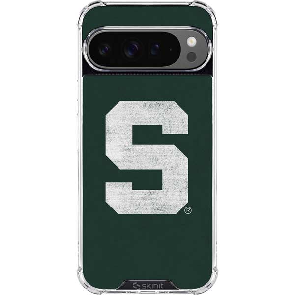 Michigan State University Spartans Away Grey S Google Pixel 10 Pro Clear Case
