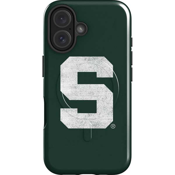 Michigan State University Spartans Away Grey S iPhone 16 Magsafe Impact Case