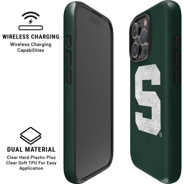 Michigan State University Spartans Away Grey S iPhone 16 Pro Magsafe Impact Case