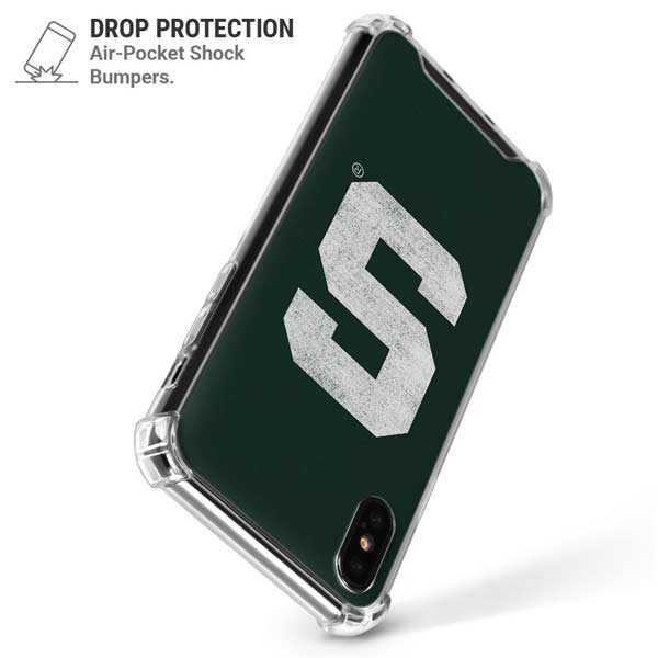 Michigan State University Spartans Away Grey S iPhone X/XS Clear Case