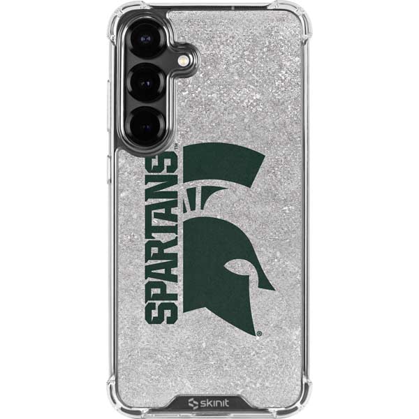 Michigan State University Spartans Half Logo Galaxy S26 Clear Case