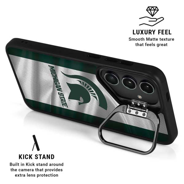Michigan State University Spartans Jersey Galaxy S26 Plus Kickstand Case
