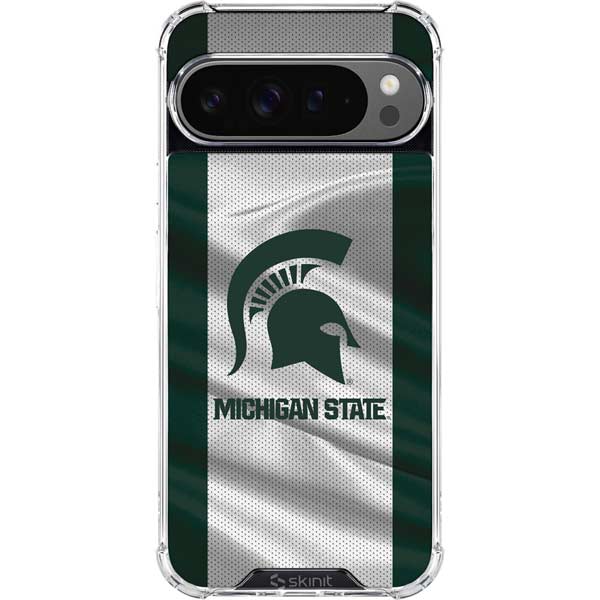 Michigan State University Spartans Jersey Google Pixel 10 Pro XL Clear Case