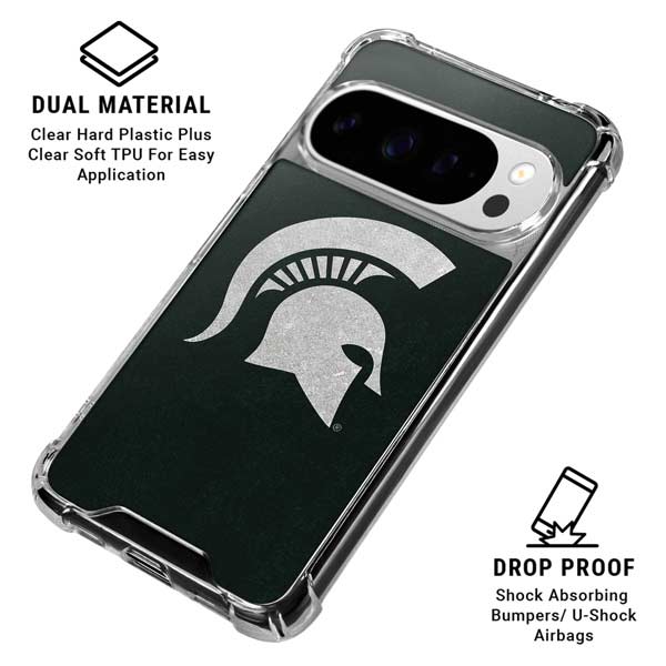 Michigan State University Spartans Logo Google Pixel 10 Pro XL Clear Case
