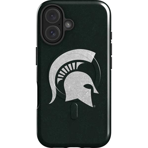 Michigan State University Spartans Logo iPhone 16 Plus Magsafe Impact Case