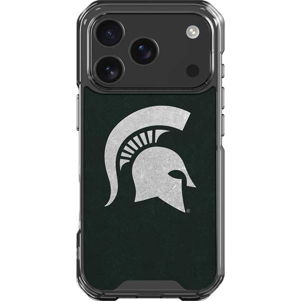 Michigan State University Spartans Logo iPhone 17 Pro Clear Case