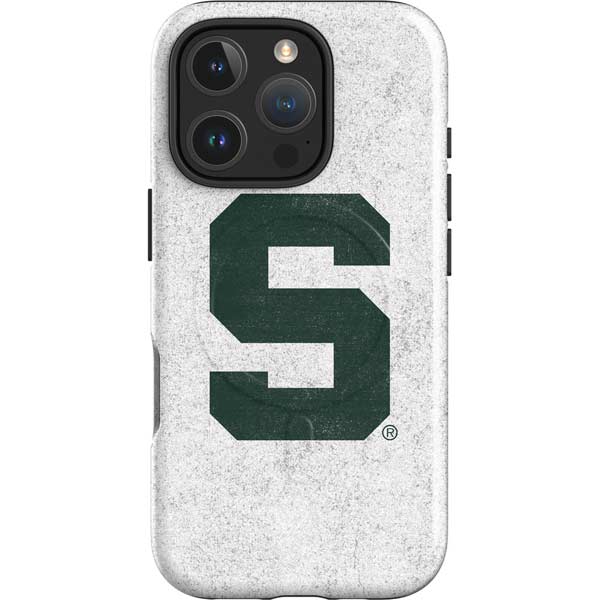Michigan State University Spartans Mean Green S iPhone 16 Pro Max Magsafe Impact Case