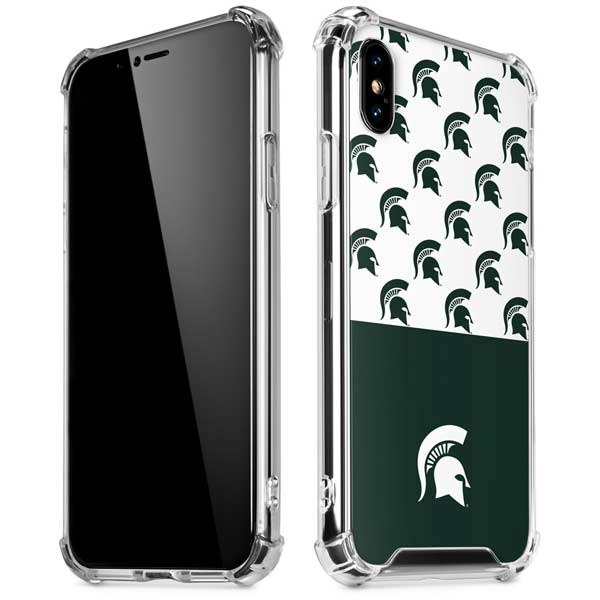 Michigan State University Spartans MSU Split iPhone X/XS Clear Case