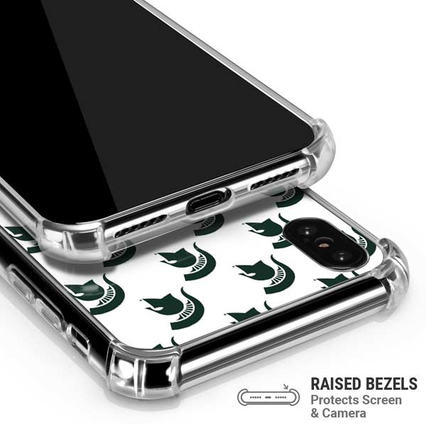 Michigan State University Spartans MSU Split iPhone X/XS Clear Case