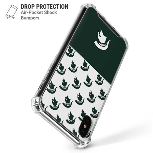 Michigan State University Spartans MSU Split iPhone X/XS Clear Case
