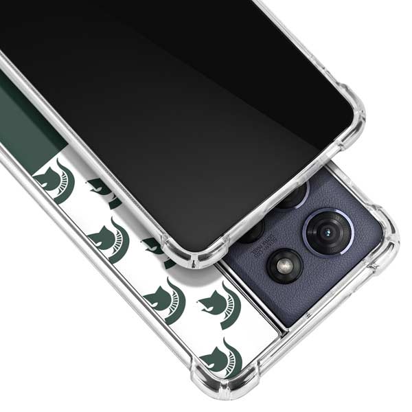 Michigan State University Spartans MSU Split Moto G Power 5G (2025) Clear Case