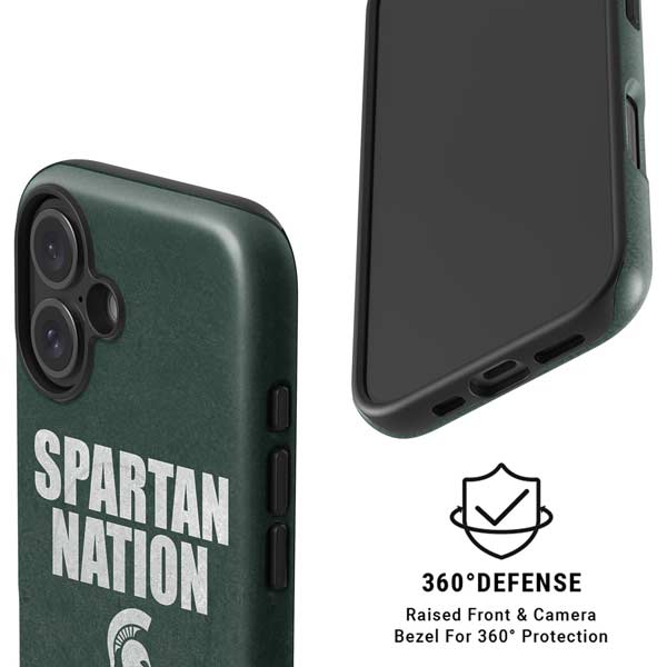 Michigan State University Spartans Nation iPhone 16 Magsafe Impact Case