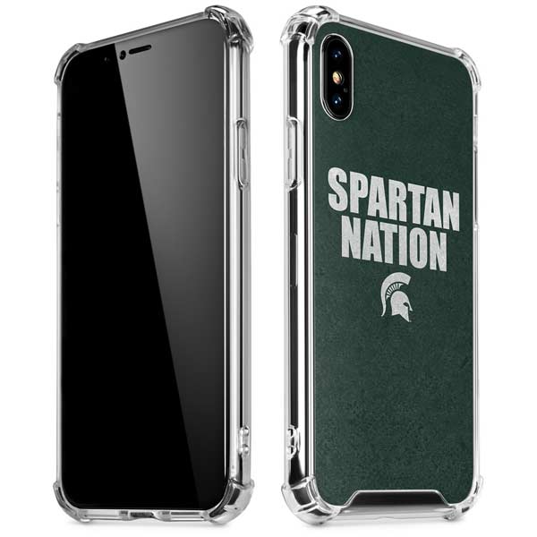 Michigan State University Spartans Nation iPhone X/XS Clear Case