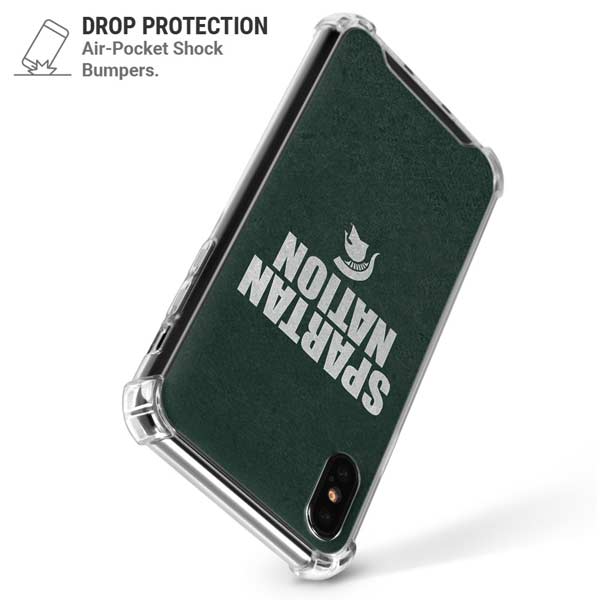 Michigan State University Spartans Nation iPhone X/XS Clear Case