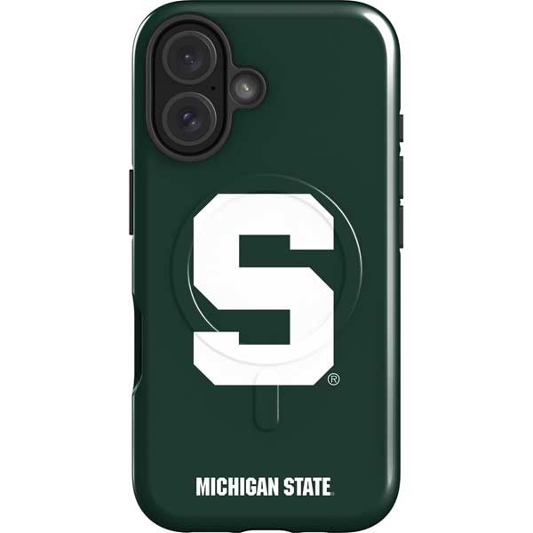 Michigan State University Spartans S iPhone 16 Plus Magsafe Impact Case