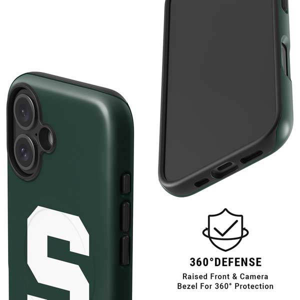 Michigan State University Spartans S iPhone 16 Plus Magsafe Impact Case