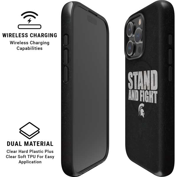 Michigan State University Stand and Fight iPhone 16 Pro Magsafe Impact Case