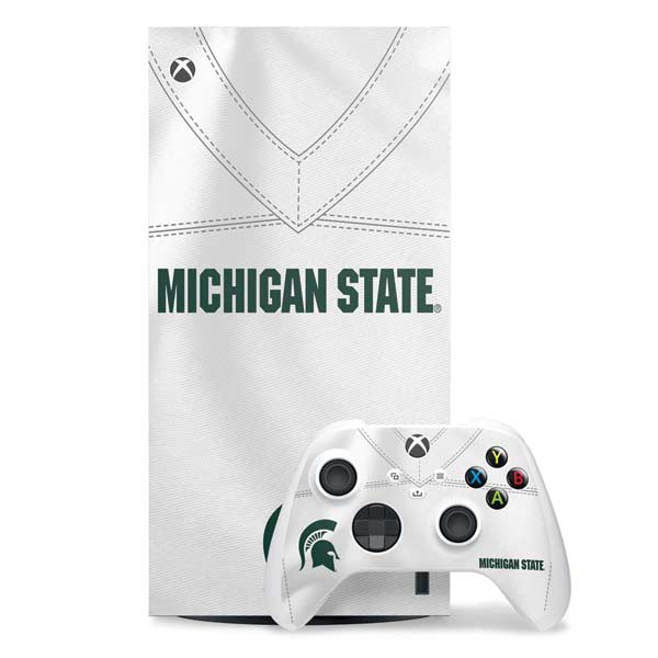 Michigan State University White Jersey Xbox Series X Skins