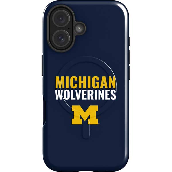 University of Michigan Wolverines M iPhone 16 Magsafe Impact Case