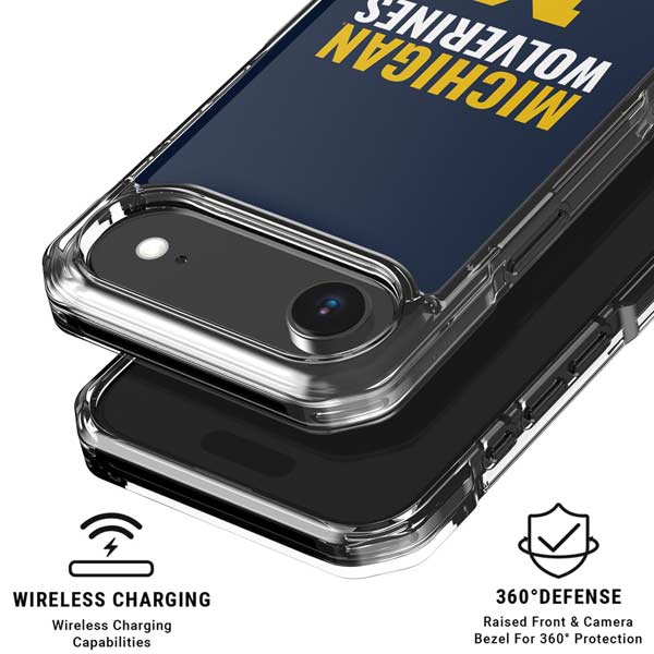 University of Michigan Wolverines M iPhone 17 Air Clear Case