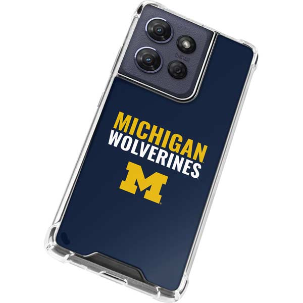 University of Michigan Wolverines M Moto G Play 5G (2025) Clear Case