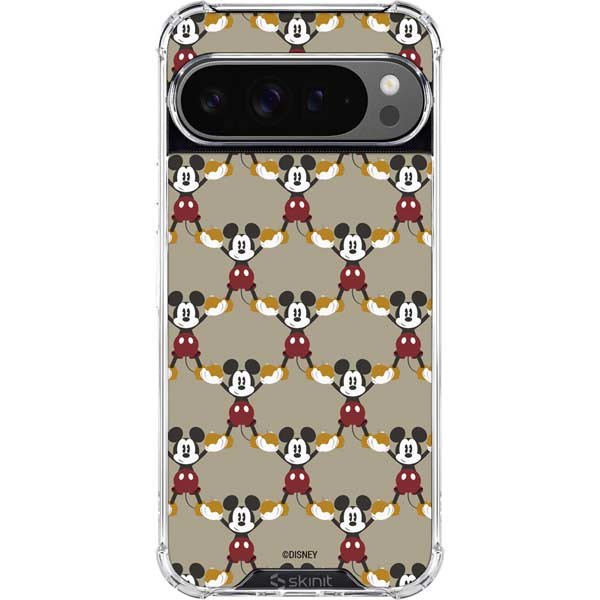 Disney Mickey Mouse Pattern Formation Google Pixel 10 Pro XL Clear Case