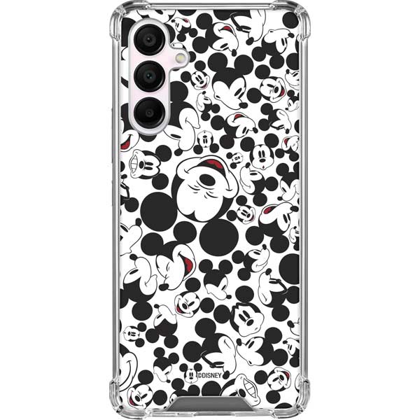 Disney Mickey Mouse Face Pattern Galaxy A16 5G Clear Case