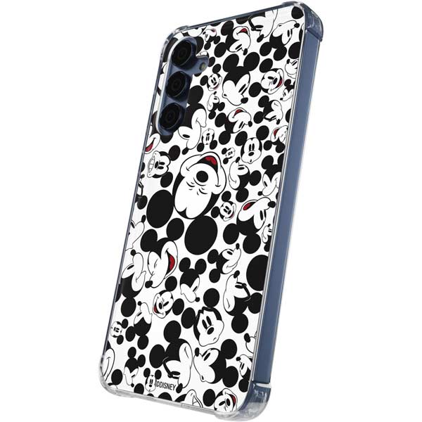 Disney Mickey Mouse Face Pattern Galaxy A35 5G Clear Case