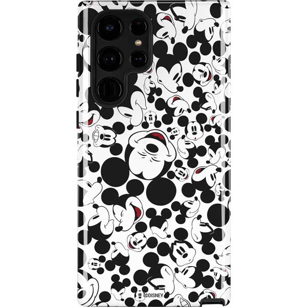 Disney Mickey Mouse Face Pattern Galaxy S25 Ultra Impact Case