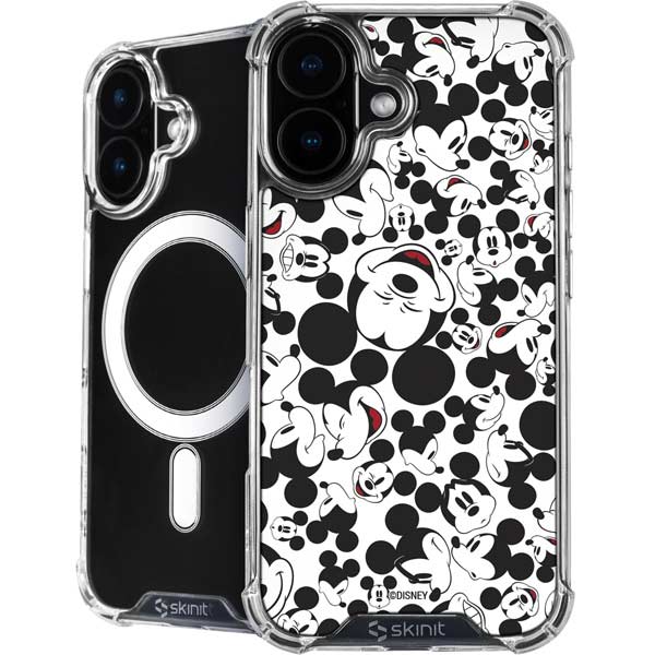 Disney Mickey Mouse Face Pattern iPhone 16 Plus MagSafe Case