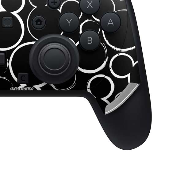 Disney Mickey Mouse Logo Pattern Nintendo Switch 2 (2025) Pro Controller Skin