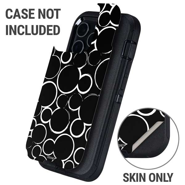 Disney Mickey Mouse Logo Pattern Otterbox Defender iPhone Skin
