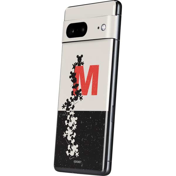 Disney Mickey Mouse Stacked Silhouette Split Pixel Skins