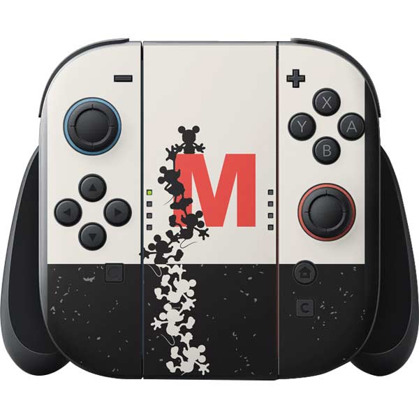 Disney Mickey Mouse Stacked Silhouette Split Nintendo Switch 2 (2025) with Joy-Con Skin