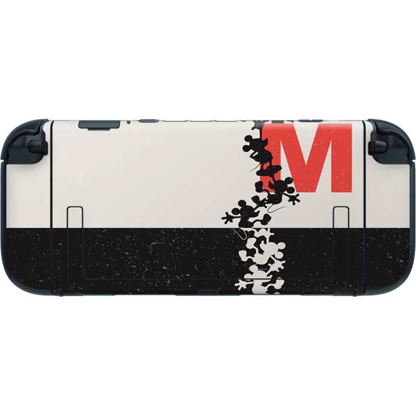 Disney Mickey Mouse Stacked Silhouette Split Nintendo Switch 2 (2025) with Joy-Con Skin