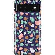 Midnight Terrazzo Pixel Cases