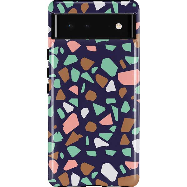 Midnight Terrazzo Pixel Cases
