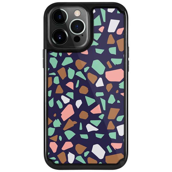 Midnight Terrazzo iPhone Cases