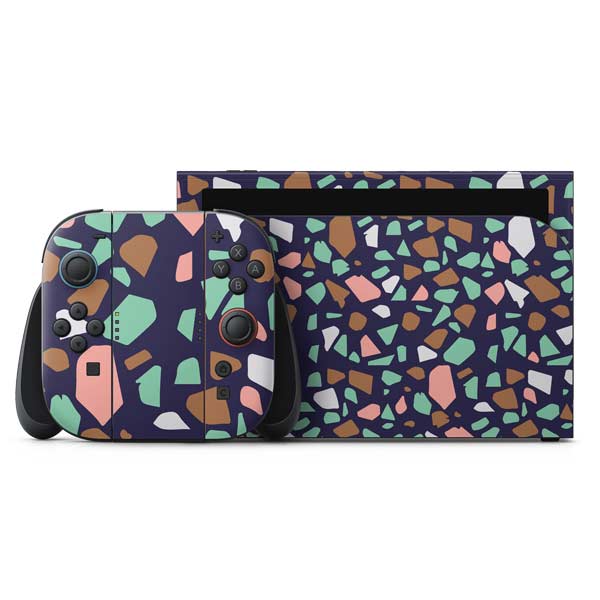 Midnight Terrazzo Nintendo Skins