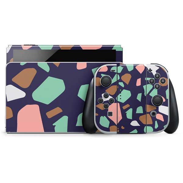 Midnight Terrazzo Nintendo Skins