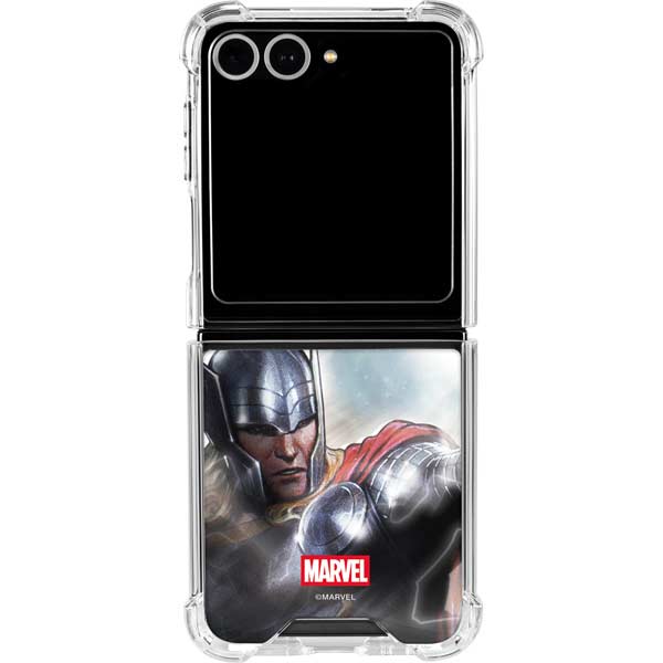 Marvel Thor Mighty Thor Galaxy Z Flip7 Clear Case