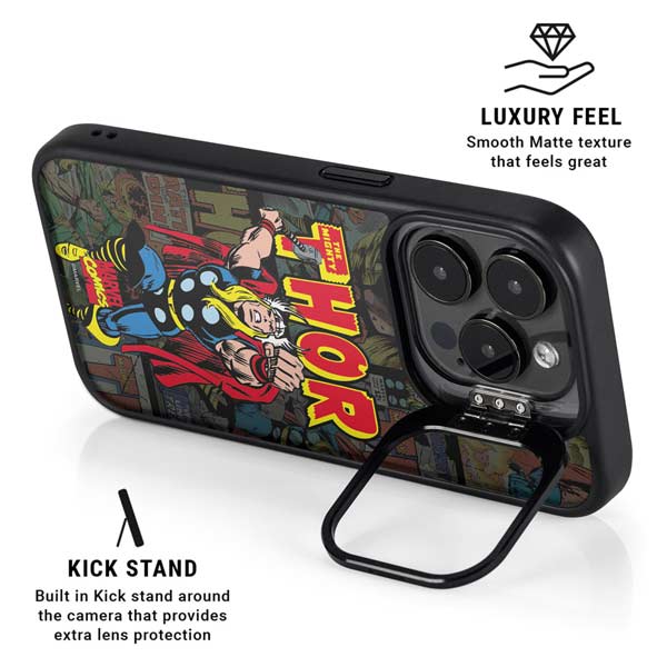 Marvel Classic Comics The Mighty Thor Vintage iPhone 14 Pro Max Kickstand Case