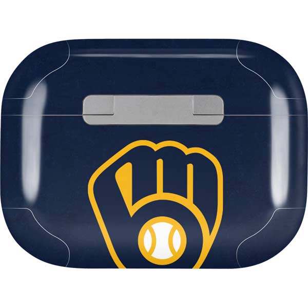 MLB Milwaukee Brewers - Solid Distressed AirPods Skins