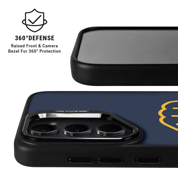 MLB Milwaukee Brewers - Solid Distressed Galaxy S26 Ultra Kickstand Case