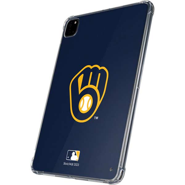 MLB Milwaukee Brewers - Solid Distressed iPad Pro 11in (2024) Clear Case