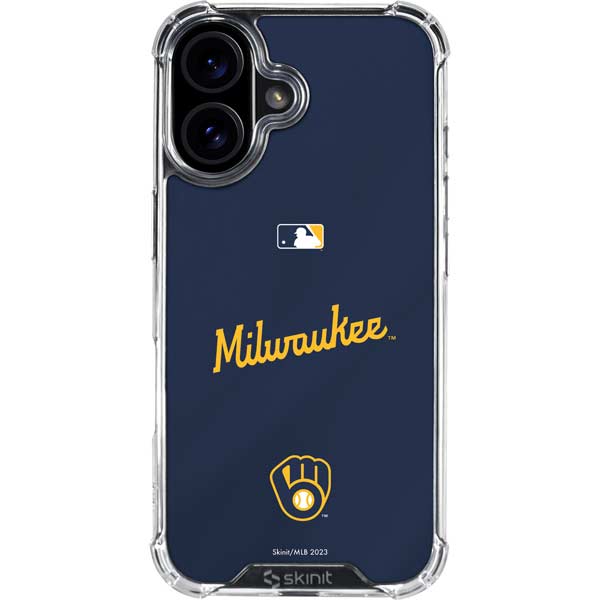 MLB Milwaukee Brewers Alternate/Away Jersey iPhone 17 Clear Case