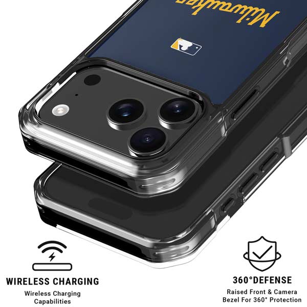 MLB Milwaukee Brewers Alternate/Away Jersey iPhone 17 Pro Clear Case