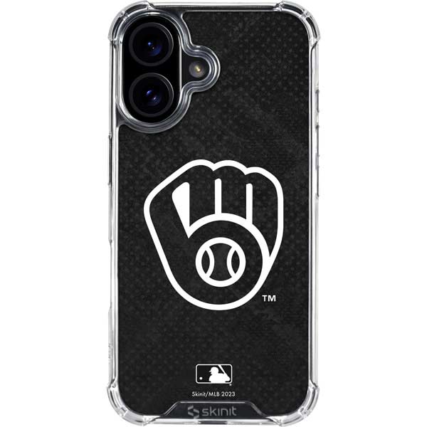 MLB Milwaukee Brewers Dark Wash iPhone 17 Clear Case